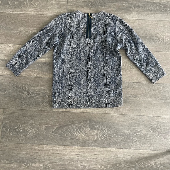 Vintage club Monaco blue snake print sweater - Picture 2 of 2